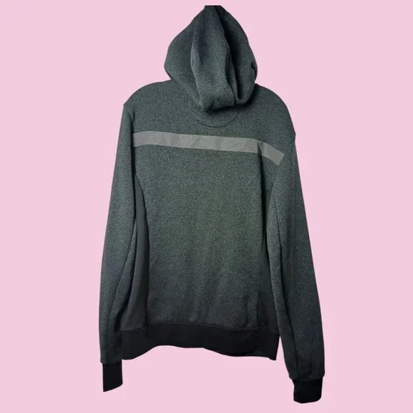 Adidas Climalite Run Hoodie Jacket Mens Full-Zip With Pockets Charcoal Large - Picture 2 of 16